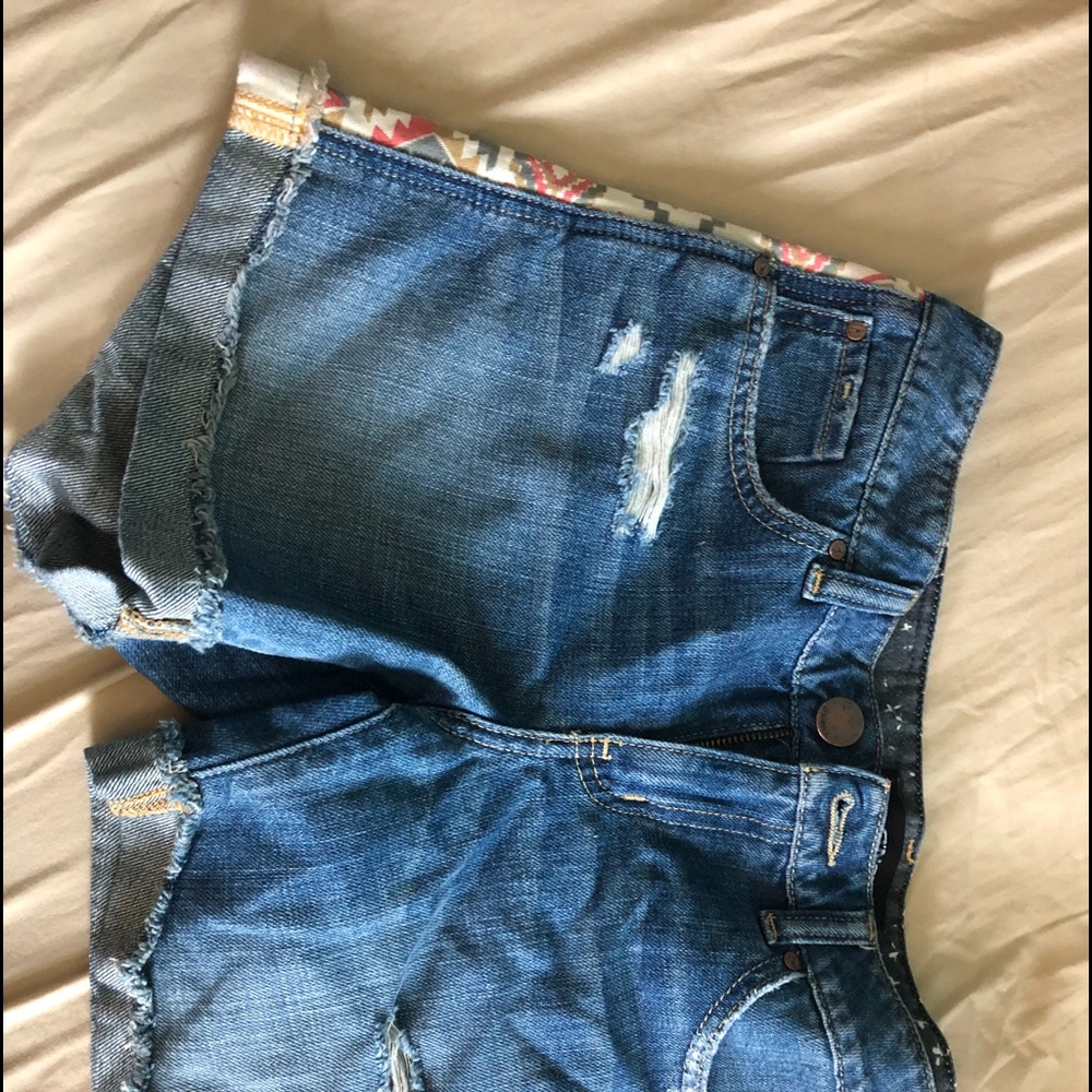 Denim shorts